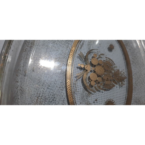 Vintage Pyrex A-14 3 Qt. Goerges Briard Oval Serving Dish, Birds of Happiness - Picture 2 of 7